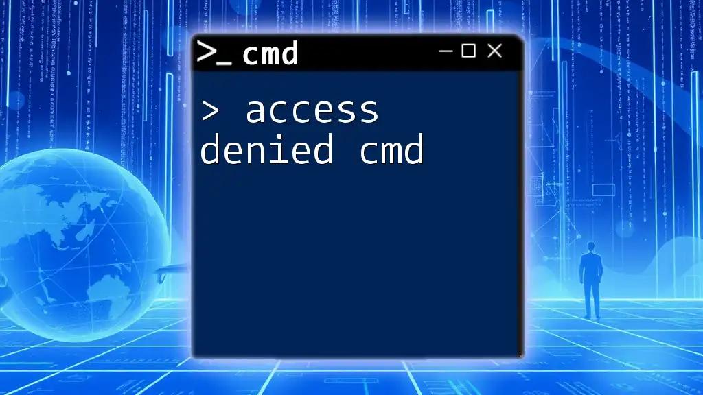 Access Denied Cmd: Quick Fixes and Tips