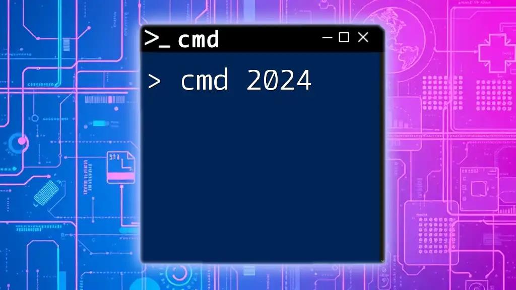 Master Cmd 2024: Essential Commands for Quick Learning