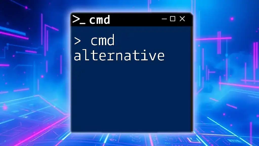 Cmd Alternative: Quick Commands for Your Productivity