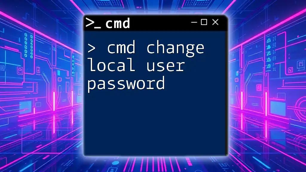 Cmd Change Local User Password Made Easy