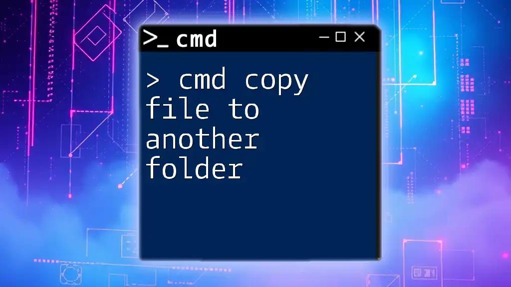 Cmd Copy File to Another Folder Made Simple