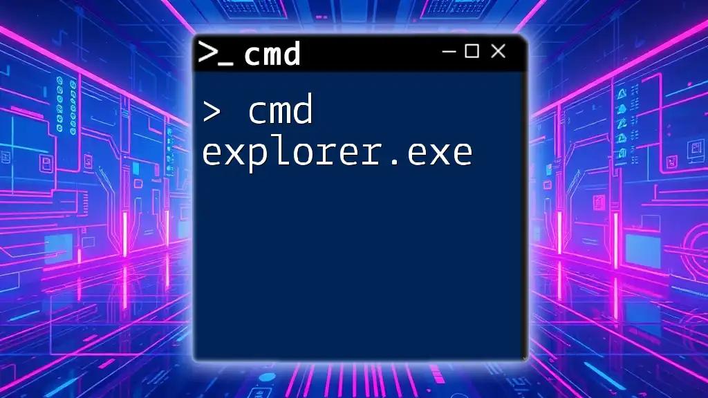 Master Cmd Explorer.Exe: Quick Tips and Tricks