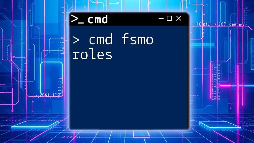 Mastering Cmd FSMO Roles: A Quick Guide