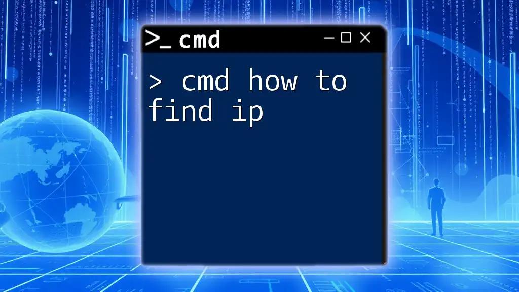 Cmd How to Find IP: A Simple Guide