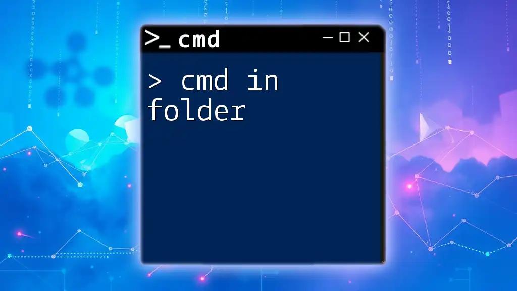 Cmd in Folder: Quick Tips for Easy Navigation