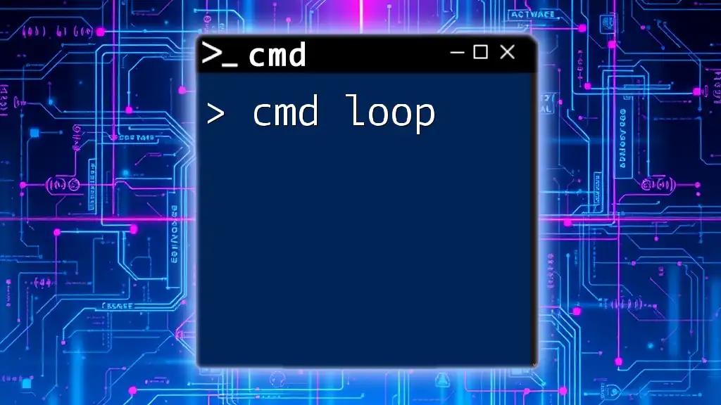 Mastering Cmd Loop Basics in Just a Few Steps