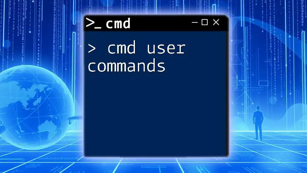 Mastering Cmd User Commands for Everyday Tasks