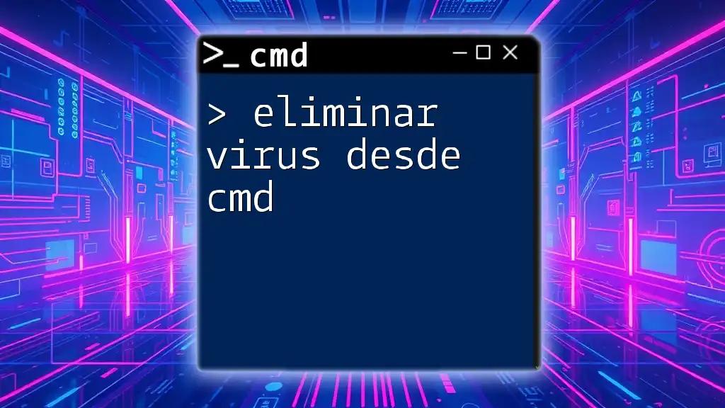 Eliminar Virus Desde Cmd: Guía Rápida y Efectiva