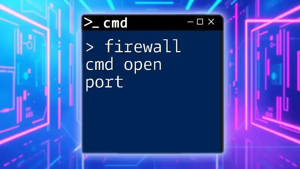 Firewall Cmd Open Port: A Quick Guide for Beginners