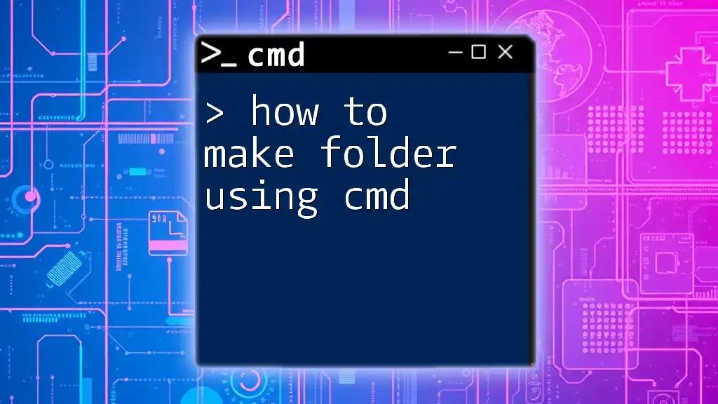 How to Make Folder Using Cmd in a Snap