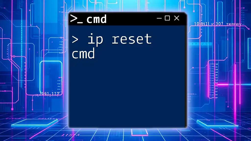 Ip Reset Cmd: A Quick Guide to Resetting Your IP Address