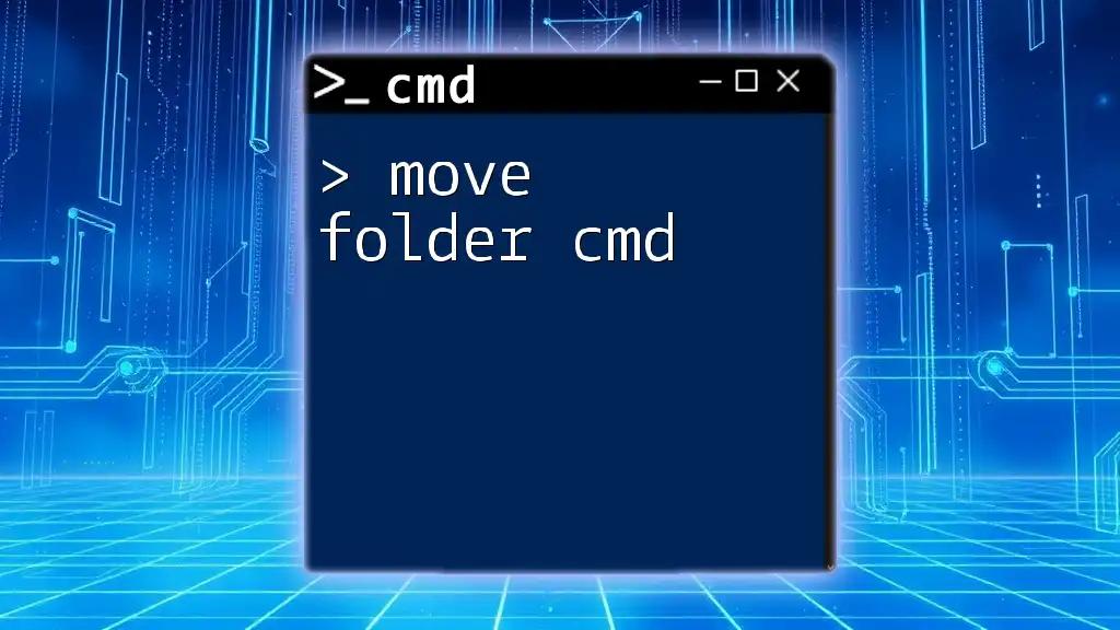 Quick Guide to Move Folder Cmd Commands