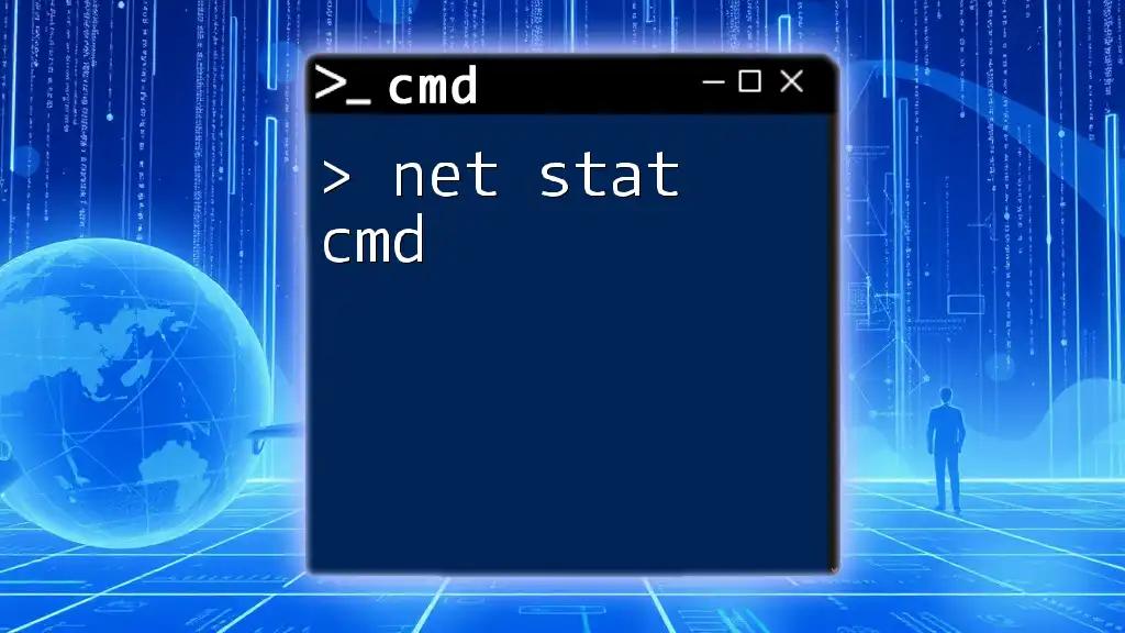 Mastering Net Stat Cmd: Your Quick Guide to Networking Stats