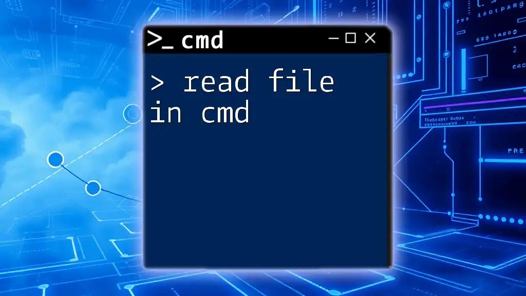 Read File in Cmd: A Simple Guide to Easy File Access