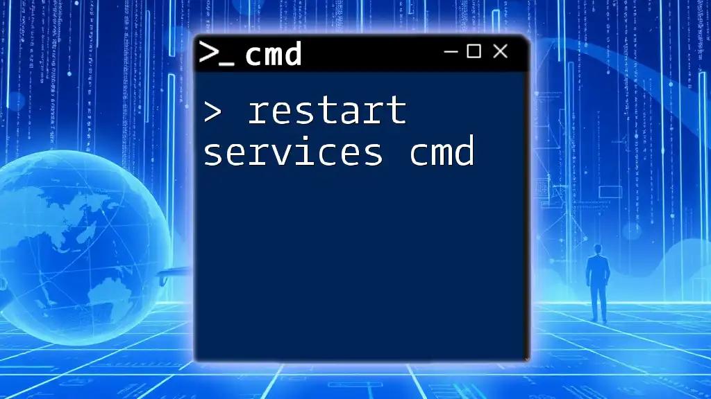 Restart Services Cmd: A Quick Guide for Beginners