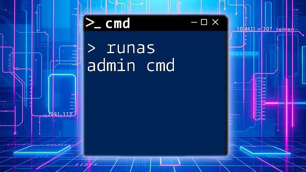 Runas Admin Cmd: Elevate Your Command Line Skills