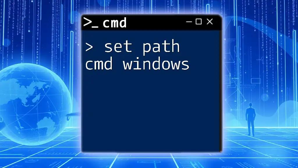 Set Path Cmd Windows: A Quick Guide to Path Management