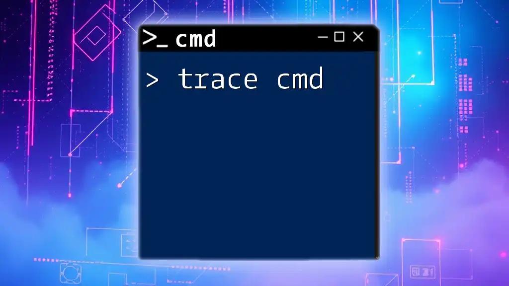 Trace Cmd: A Quick Guide to Command-Line Tracing