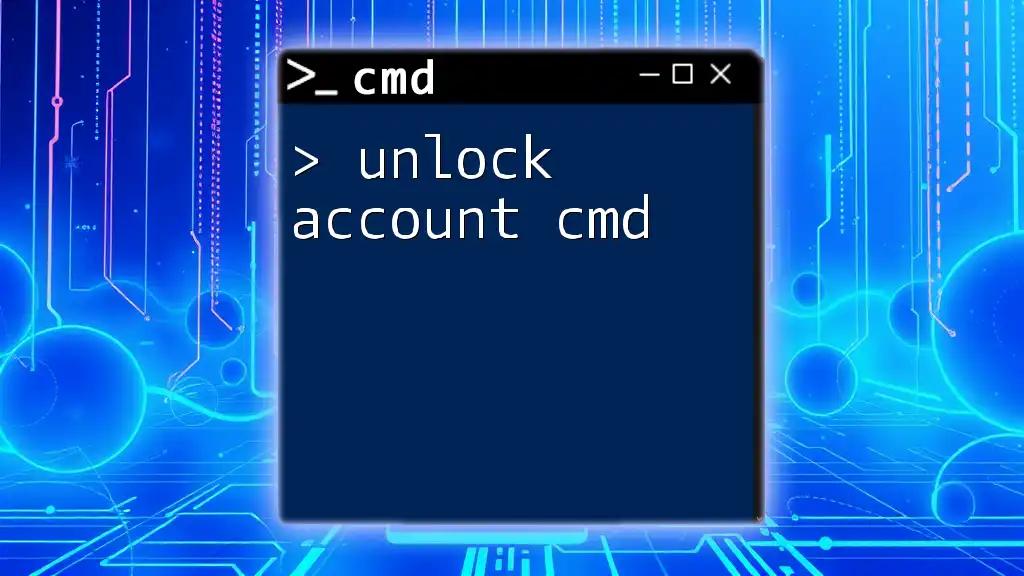 Unlock Account Cmd: Easy Steps to Access Your Account