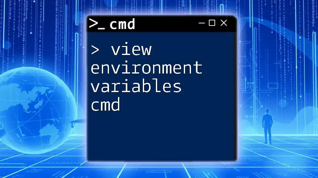 View Environment Variables Cmd with Ease