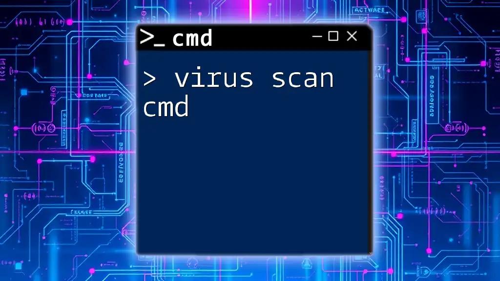 Virus Scan Cmd: Quick Guide to Protect Your PC