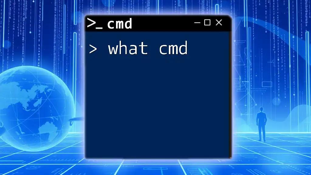 What Cmd: A Quick Guide to Cmd Commands