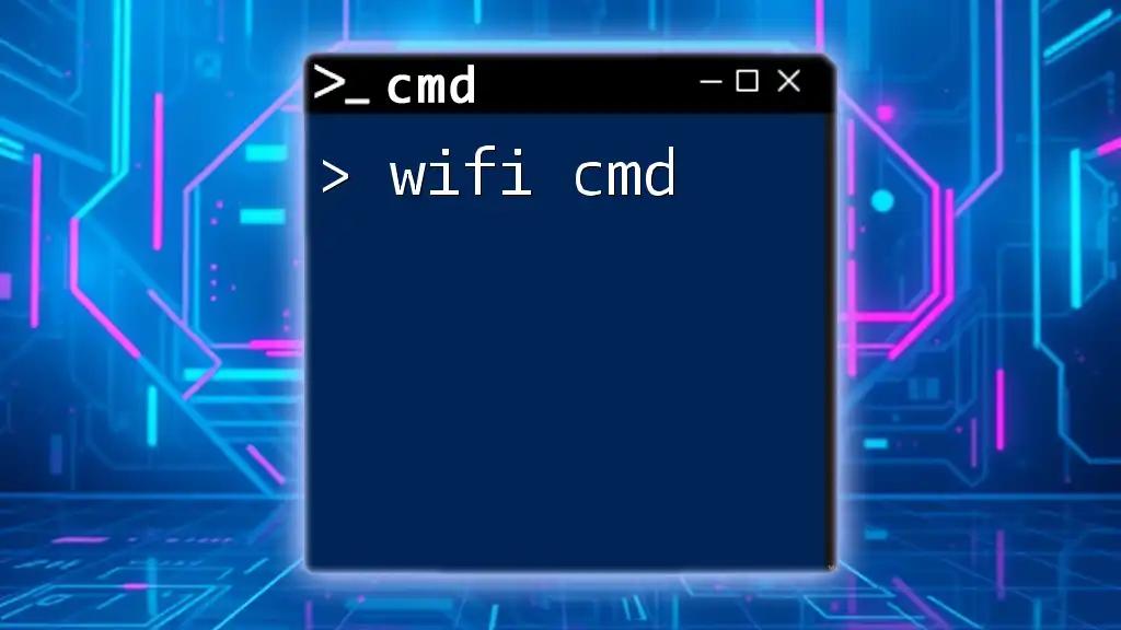 Master Wifi Cmd Commands: A Quick Guide