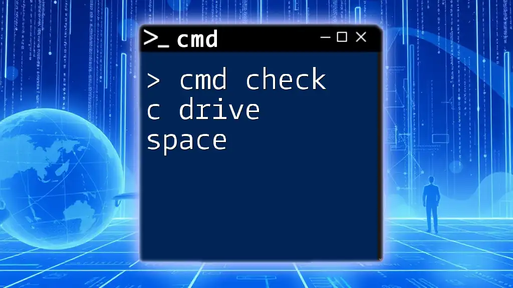 Cmd Check C Drive Space: A Quick Guide