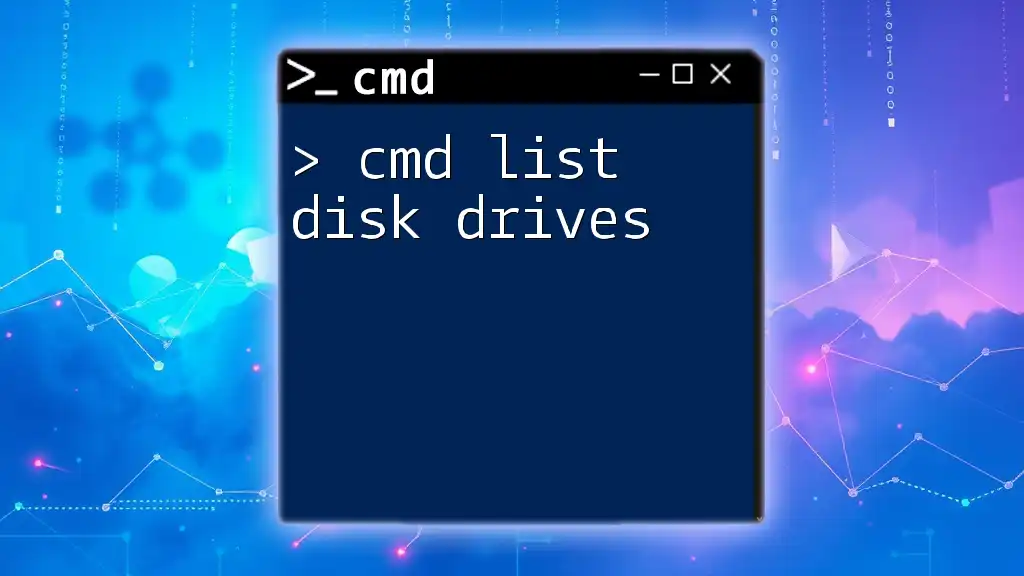 Cmd List Disk Drives: A Quick Guide for Windows Users