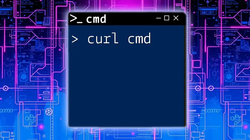 Mastering Curl Cmd: A Quick Guide for Beginners