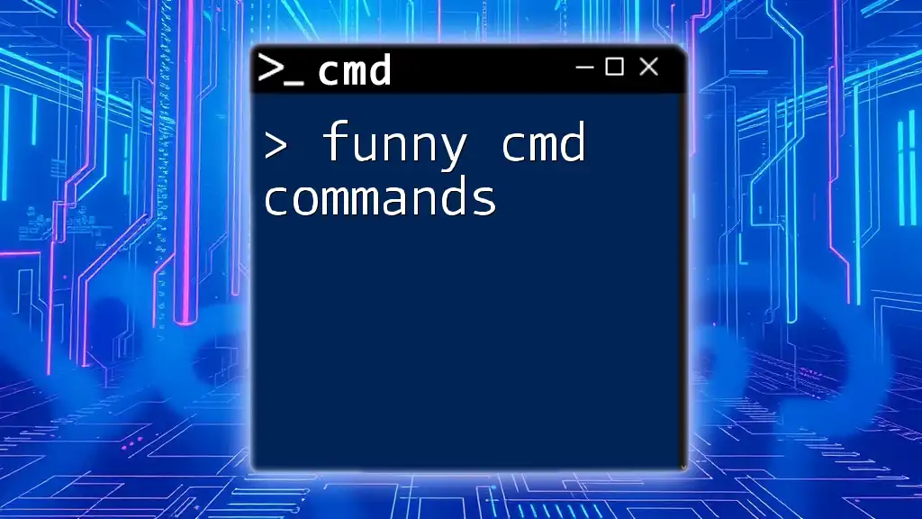 Funny Cmd Commands to Amuse and Impress