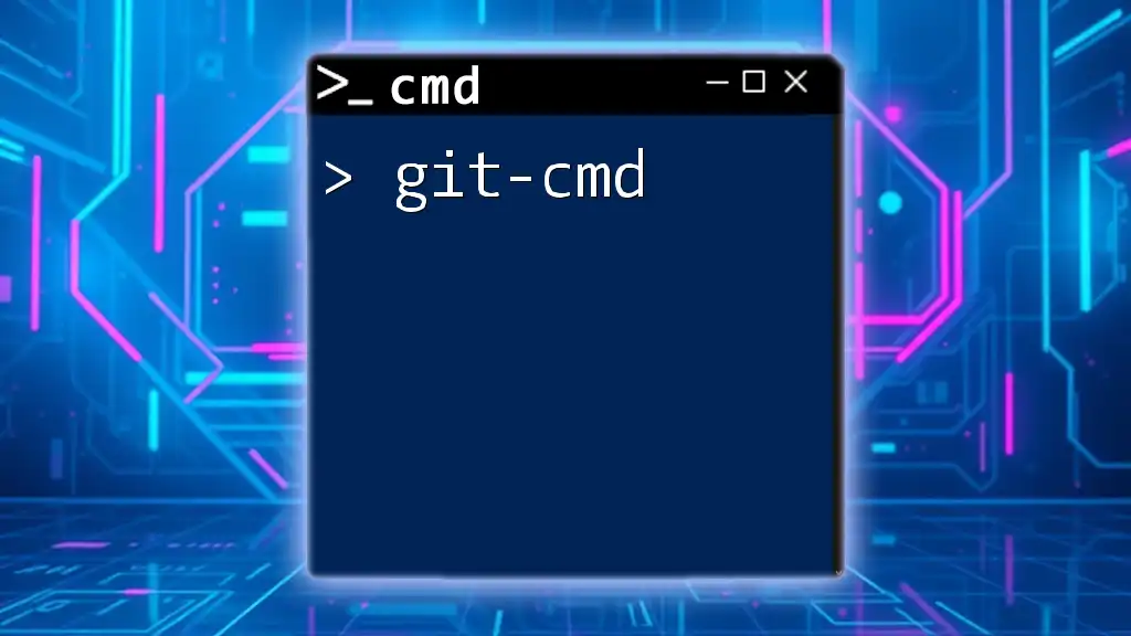Mastering Git-Cmd: Your Quick Start Guide