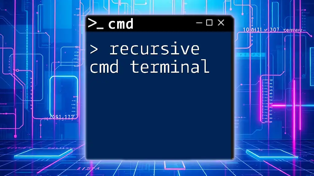 Mastering Recursive Cmd Terminal Commands Made Easy
