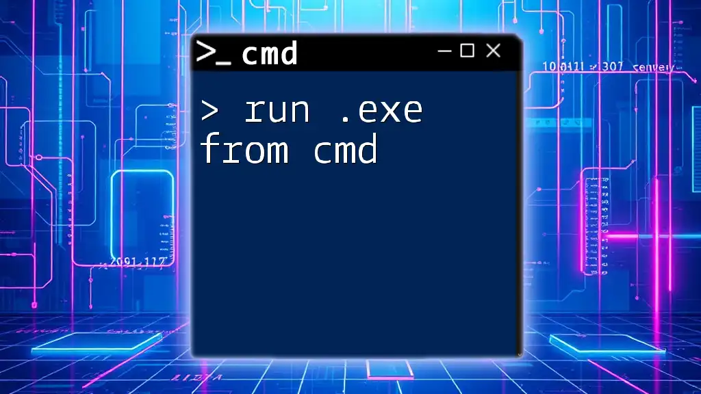 Run .exe From Cmd: Your Quick Start Guide