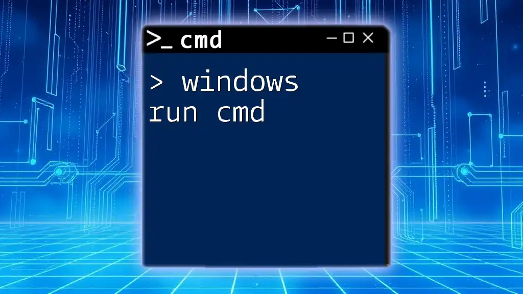 Master Windows Run Cmd Like a Pro
